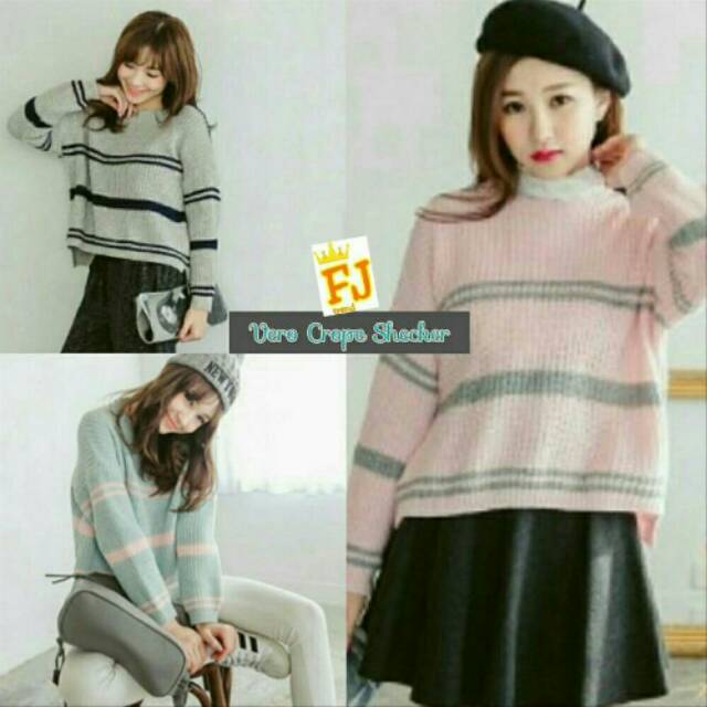 VERO CROP BAJU RAJUT CROP