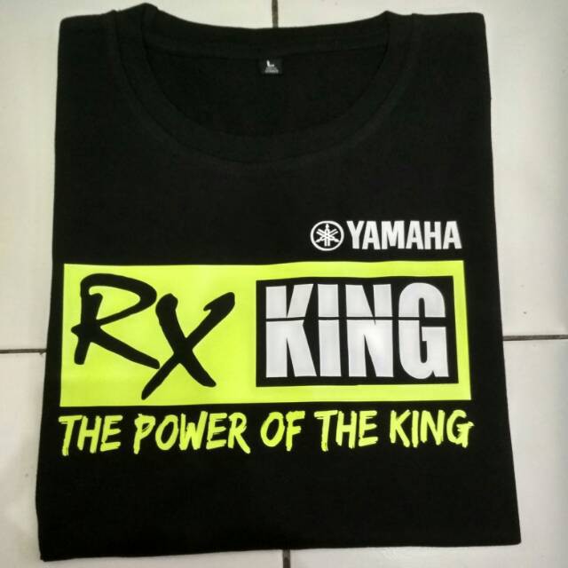 RX KAOS YAMAHA RX KING CUSTOM LENGAN PENDEK SABLON HIJAU STABILO RX