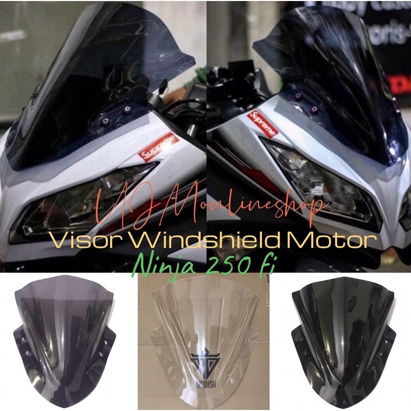 Visor Windshield Ninja 250 Fi Mika Fairing Ninja 250 Fi Gp Jenong Ready Buat Fi Old &amp; Fi New 2018