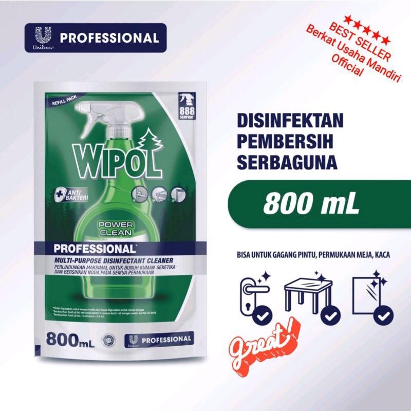 Disinfektan Pembersih Serbaguna 800ml Wipol