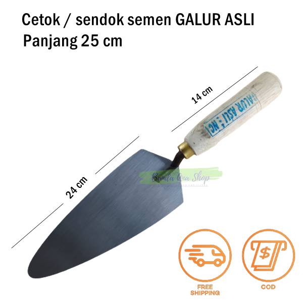 Cetok galur asli / Sendok Semen Galur Asli Panjang ukuran 25 cm