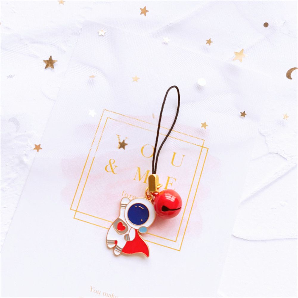 TOP for Keys Phone Chain Fashion Cute Phone Strap Lanyards Anti-Lost Women Gift Accessories Astronaut Smart Phone Charm Hang Rope