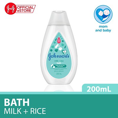 ♥BabyYank♥ JOHNSONS BABY BATH MILK+RICE HAIR &amp; BODY WASH 200ML 400ML 500ML