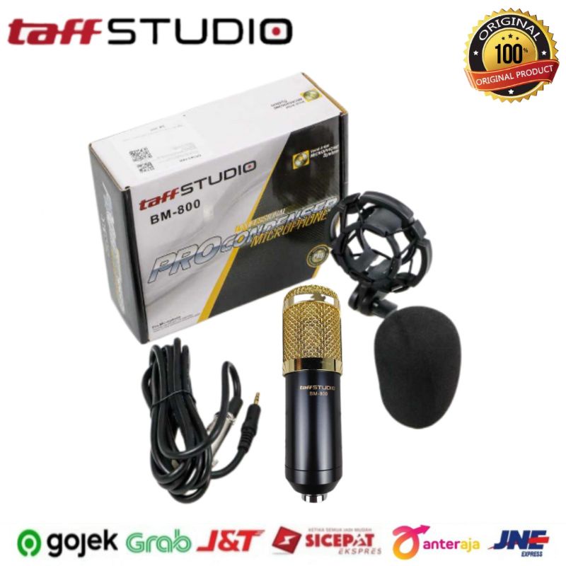 Paket Komplit Mic BM800 Soundcard V8s plus Bluetooth Stand ARM NB35 Pop Filter Recording Terbaik