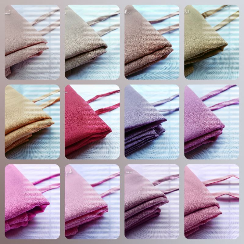 PASHMINA Hijab Diamond Tali (JAHIT TEPI) / Kerudung Pashmina Sabyan Diamond Italiano PART 1-4