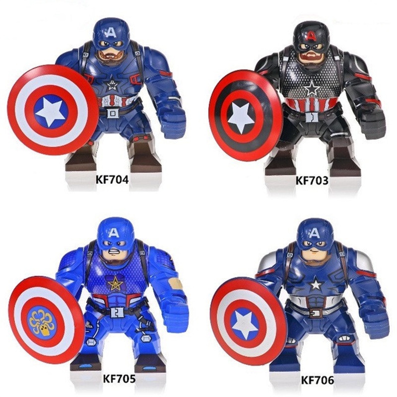 Mainan Action Figure Mini Model Superhero Marvel Captain America Dengan Topeng Perisai Untuk Anak