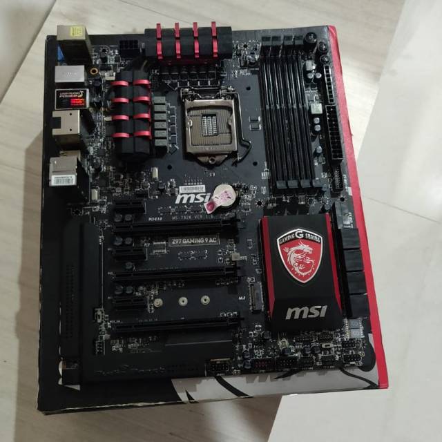 MSI Z97 GAMING 9 AC LGA1150 DDR3 Motherboard Bekas Second Fullset