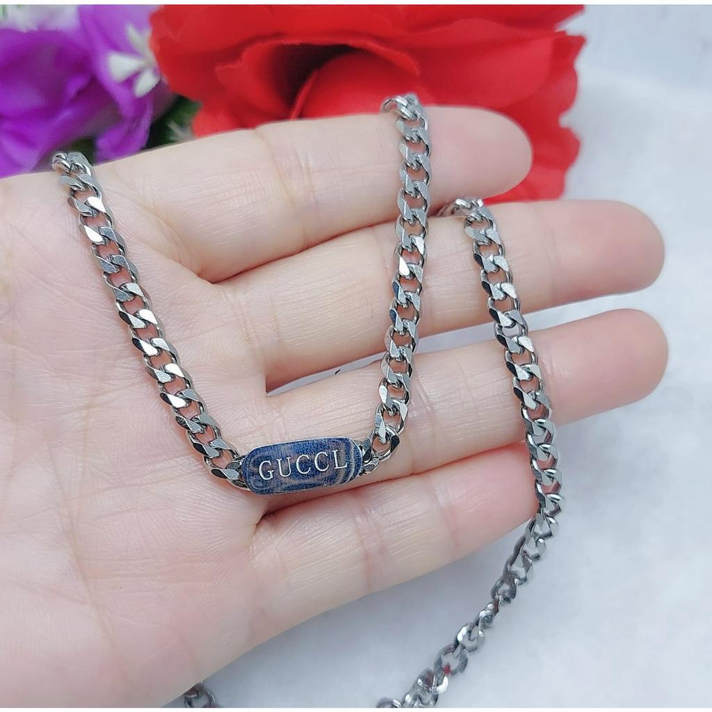 Kalung Titanium Anti Karat Pehiasan Fashion 7750