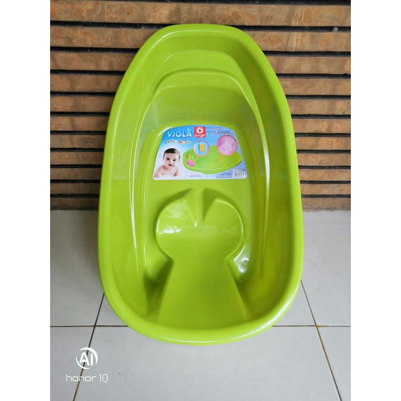 SUNLIFE Bak Mandi Bayi /Baki Bayi Plastik oval warna cerah