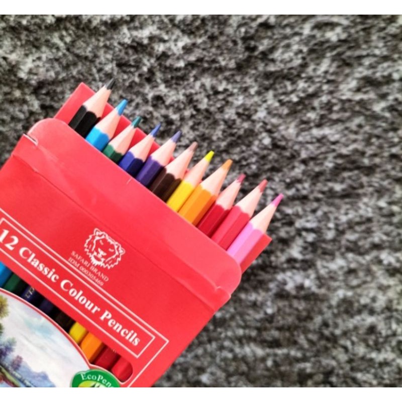 

Pensil 12 Warna SAFARI Pendek