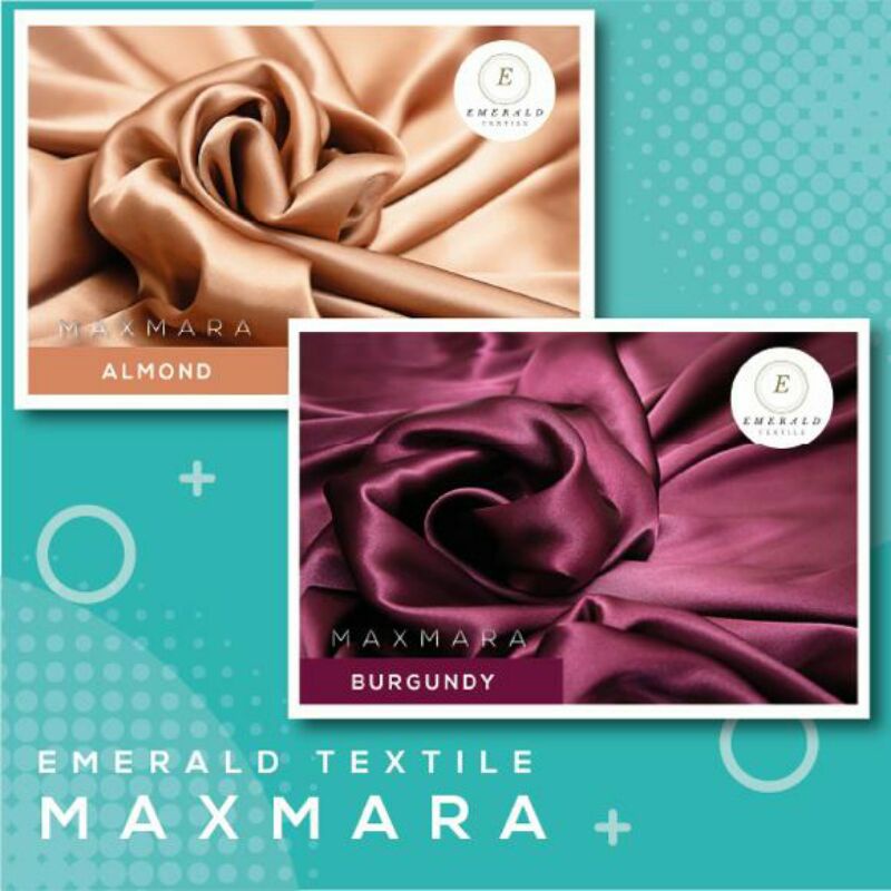 ( BUKAN HIJAB ) 1 Meter Kain Satin Charmuse Maxmara Silk Premium ( HARGA PER 1 METER KAIN )