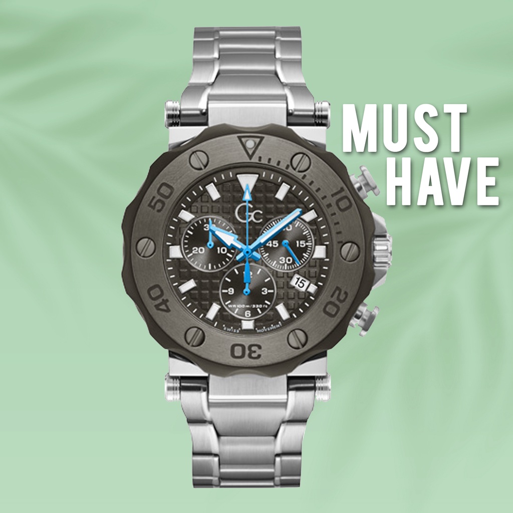 Guess watch Gc DiverCode Chrono Jam Tangan Pria Y63002G5MF