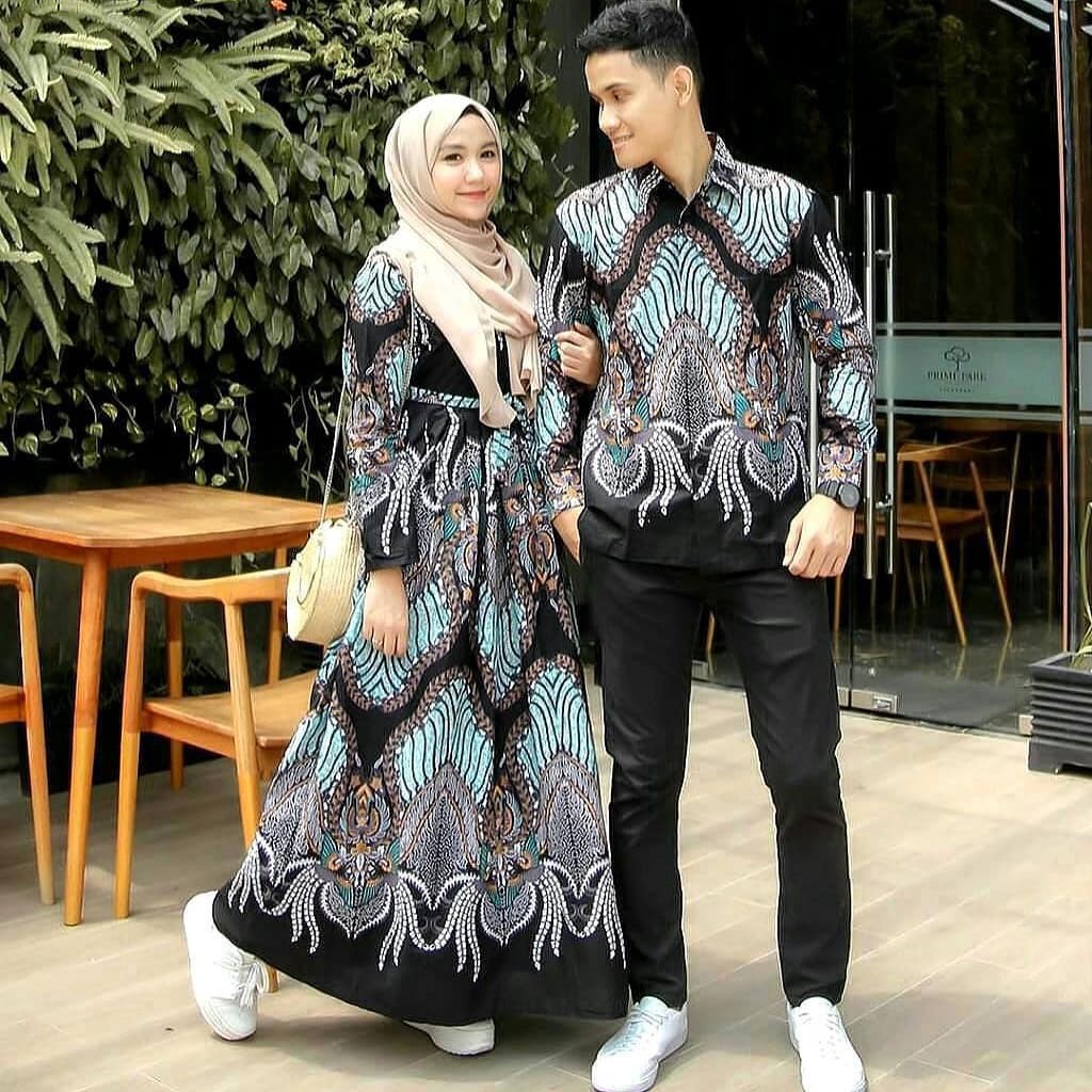 Maura Couple - Sania Ruffle Batik Couple Ori Ndoro Jowi Garansi Termurah Shopee - harga satuan pisah-madu ijo