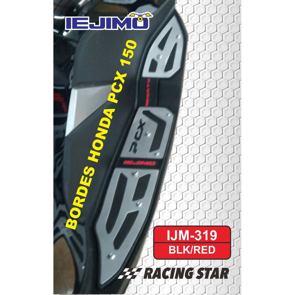 TERLARIS PANEL PIJAKAN KAKI HONDA PCX 150 AKSESORIS PCX 150 BORDES PCX 150 SILVER BLUE