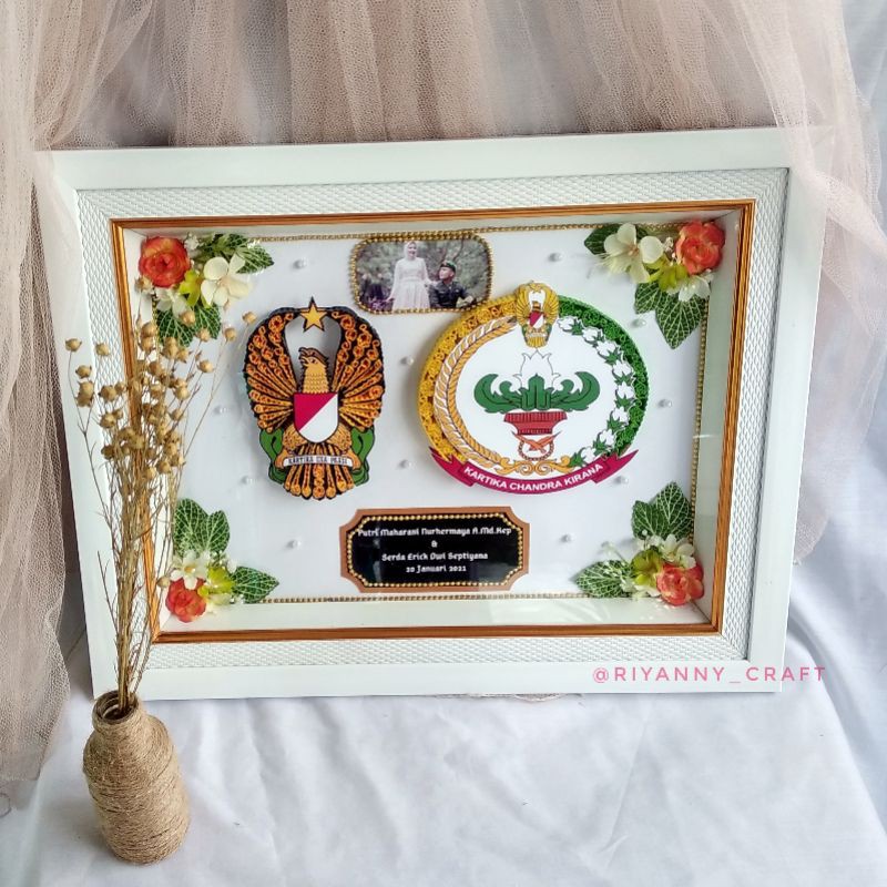MAHAR TNI AD / KARTIKA EKA PAKSI KARTIKA CHANDRA KIRANA / MAHAR QUILLING