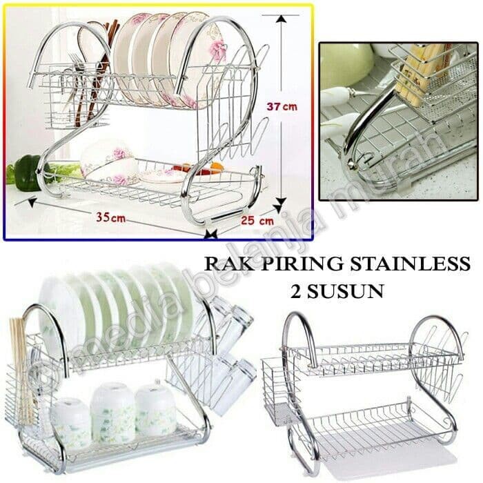 Rak Piring Stainless Anti Karat