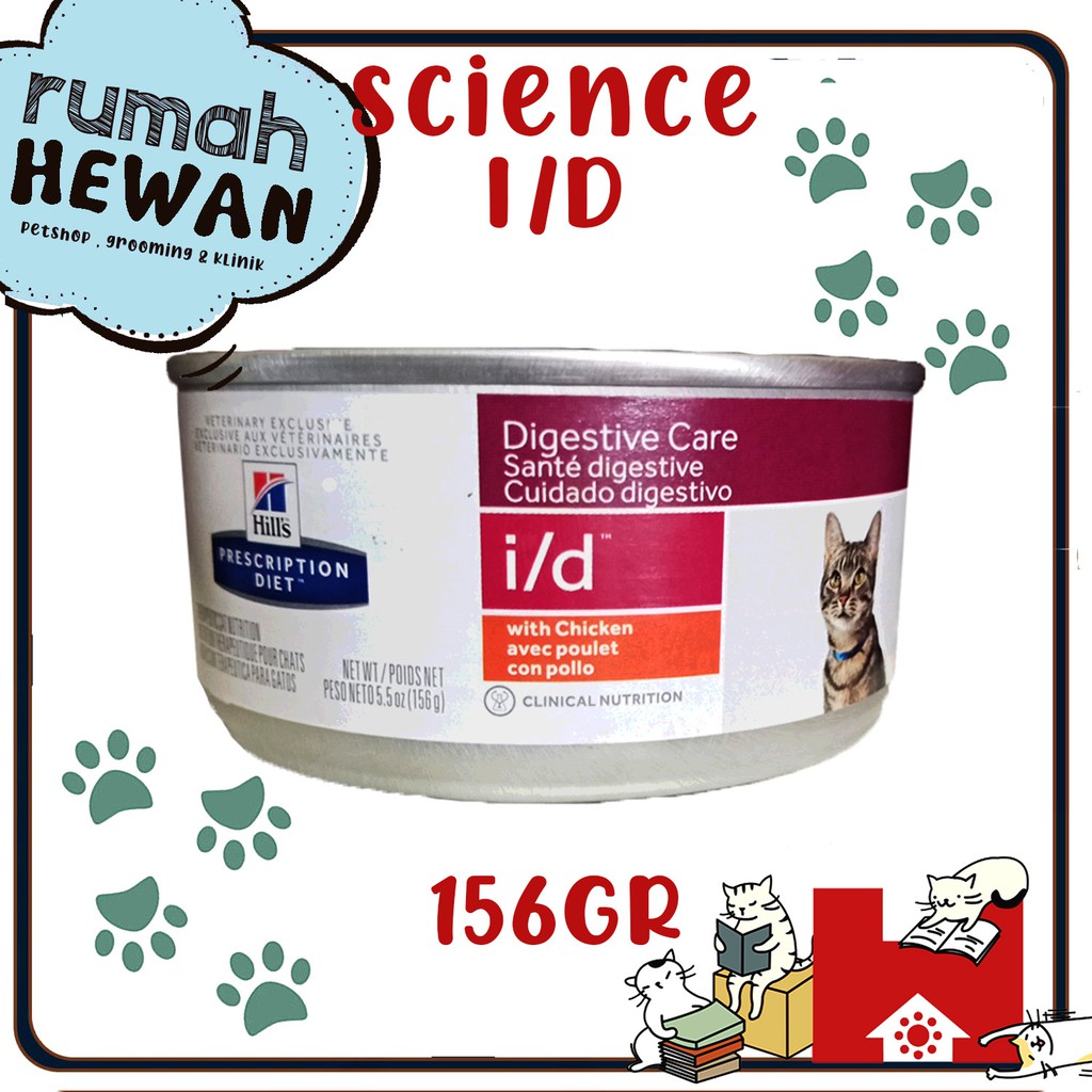 Hills Science Diet I/D Digestive Care 156gr - Makanan Kucing &amp; Anjing