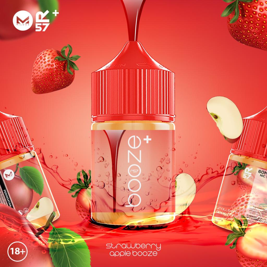 Liquid Vape BOOZE+ Strawberry Apple Booze AUTHANTIC 60ML