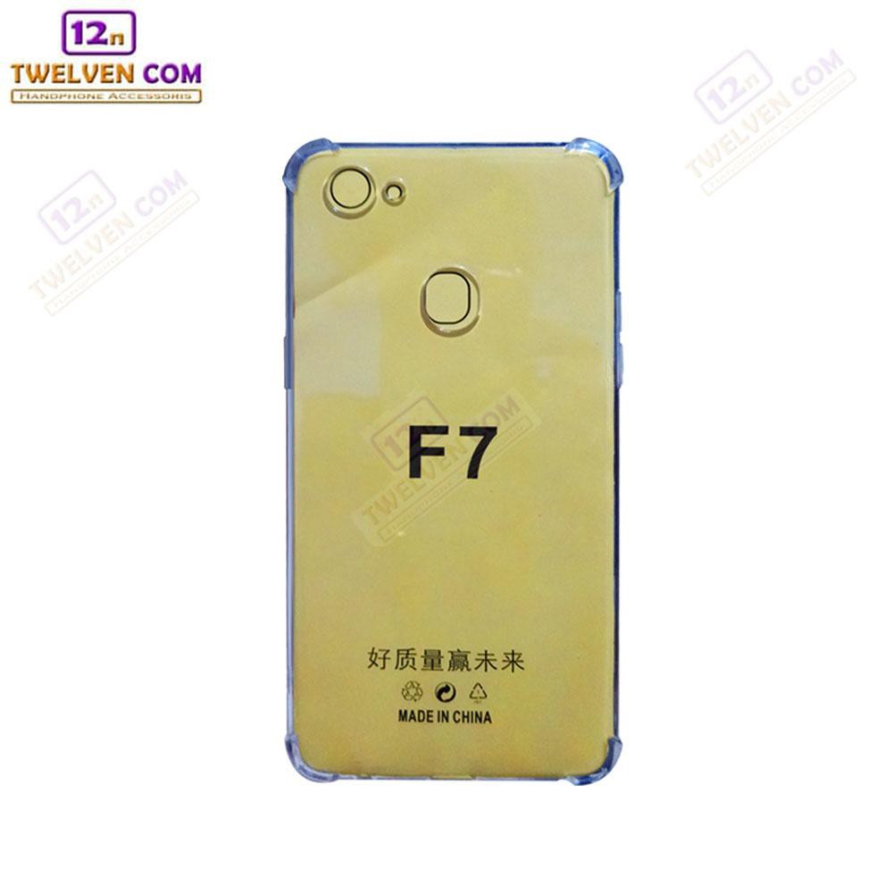 Case Anti Shock Anti Crack Softcase Casing Oppo F7 - Clear