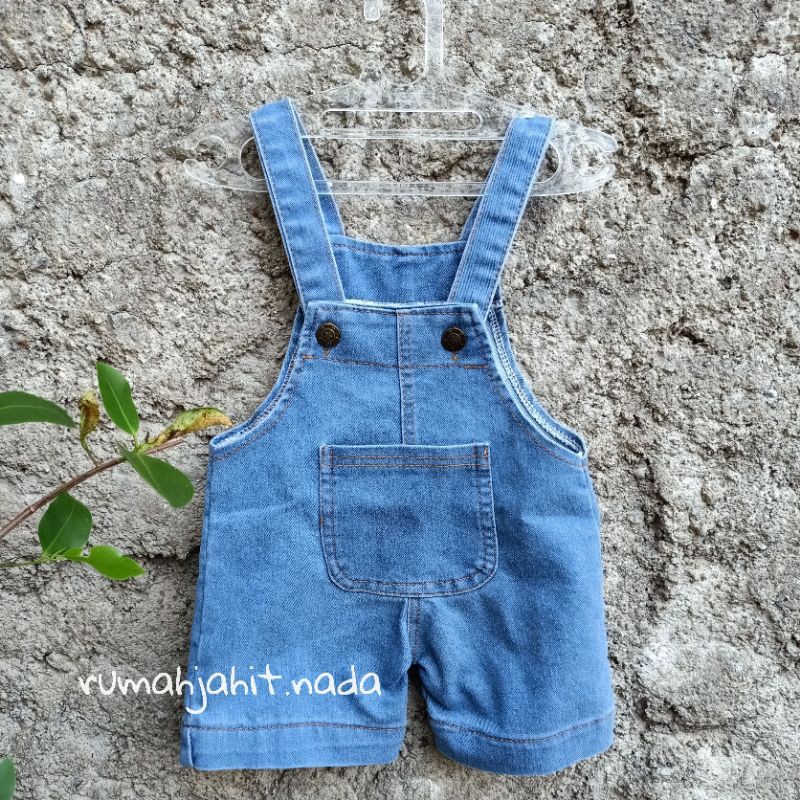 overall jeans anak unisex