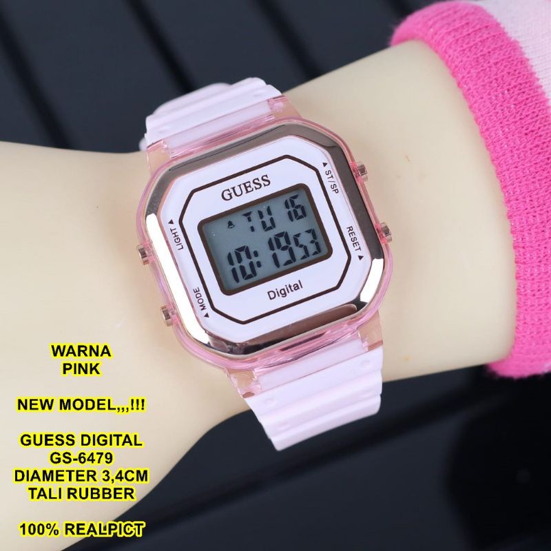 GUESS RUBBER DIGITAL GS-6479 JAM TANGAN WANITA