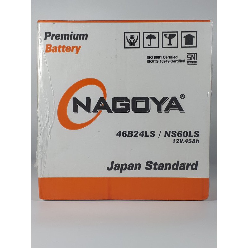 TERLARIS Aki Accu NAGOYA NS 60 LS TERMURAH