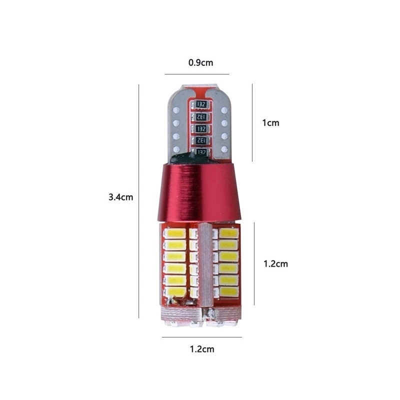 1 Pc Lampu Belakang Mobil Canbus No Error T10 168 192 W5W 57 SMD