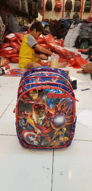 Tas ransel sekolah anak TOBOT motif timbul 8355/Tas Ransel / Punggung / Backpack Anak  Karakter