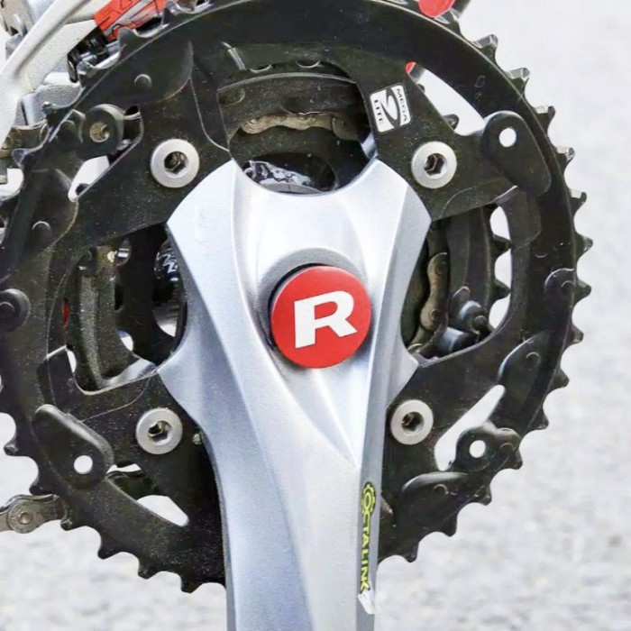 Tutup arm Crank Sepeda penutup Hollow crankset logo R