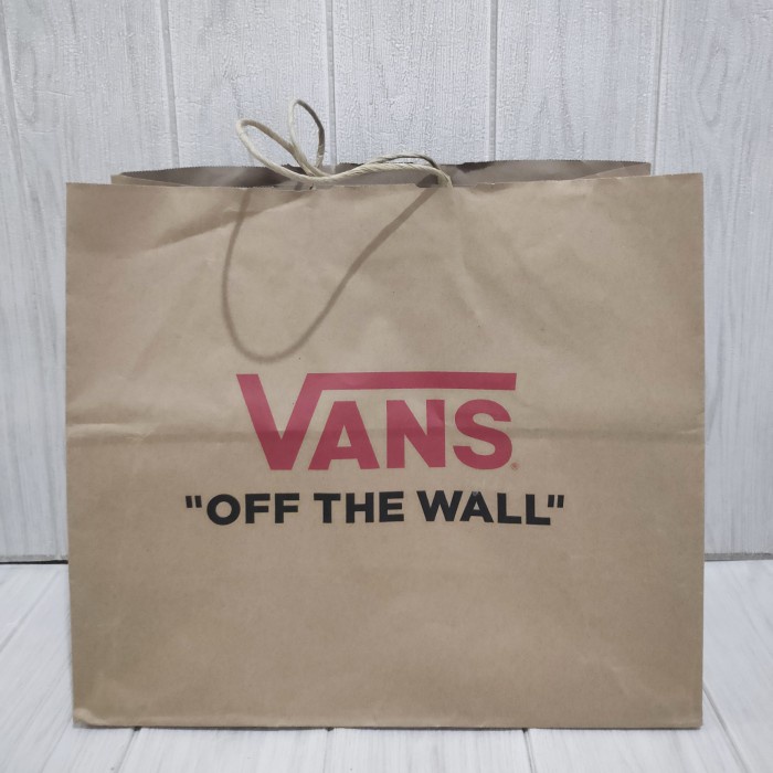 

✨ BISA COD ✨ paper bag vans medium original / paperbag vans black