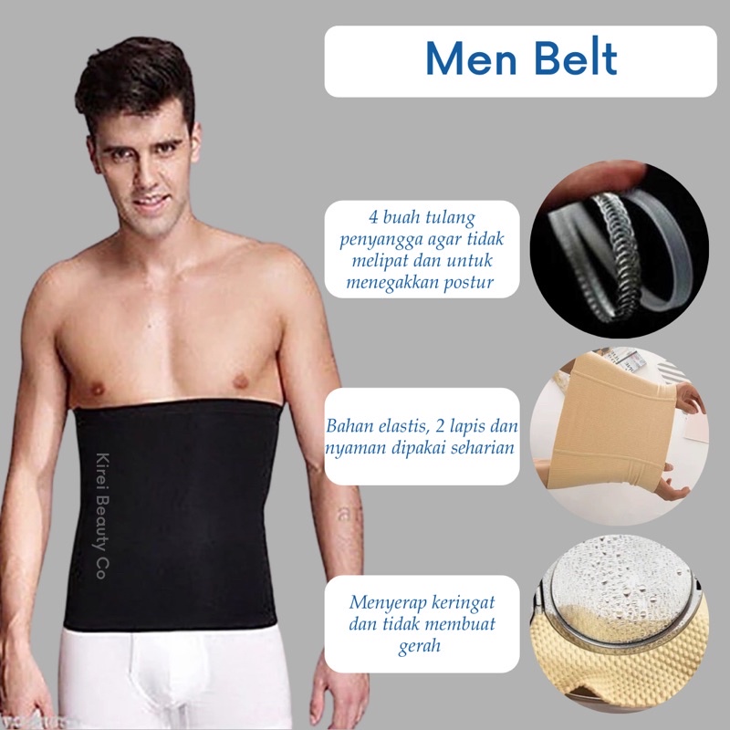 KORSET MEN BELT / Korset Pria / Korset Laki / Korset Cowok / Korset Celana Pria / Korset Paha Pria