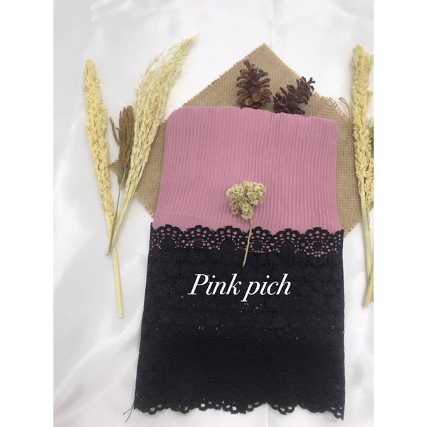 Pasmina  Plisket Prisket Renda Brokat brukat Impor/ Pasmina prisket  renda/model terbaru-1