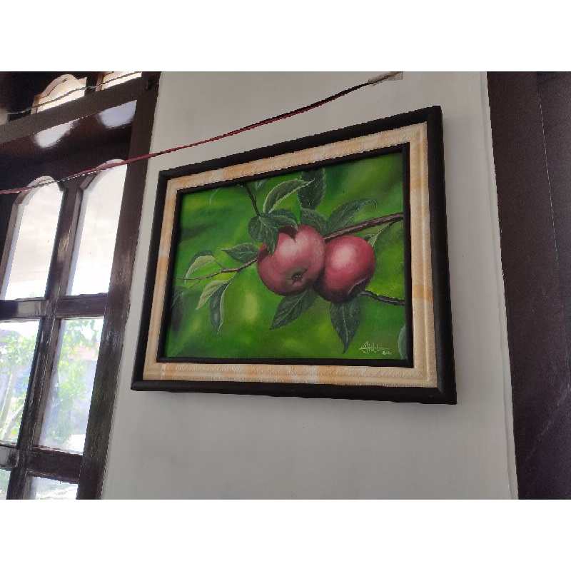 

Lukisan Buah 3 Pandang, bisa Ceri Apel dan Kopi