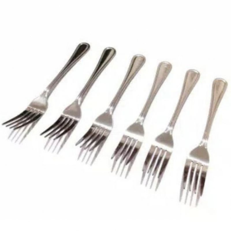 Garpu makan  stainless steel tebal Sendok Noble isi 6 pcs