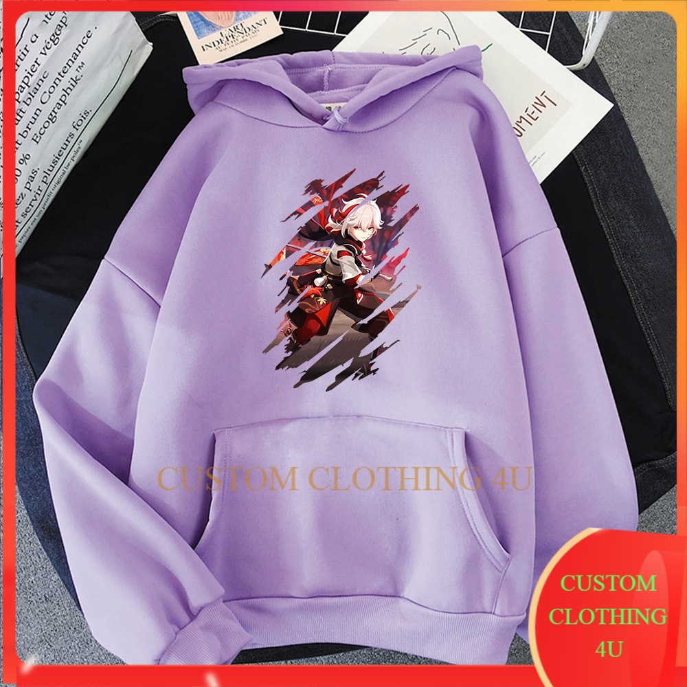 Sweater Jaket Hoodie Genshin Impact Kaedehara Kazuha Pullovers Hoodie Hoddie Anime