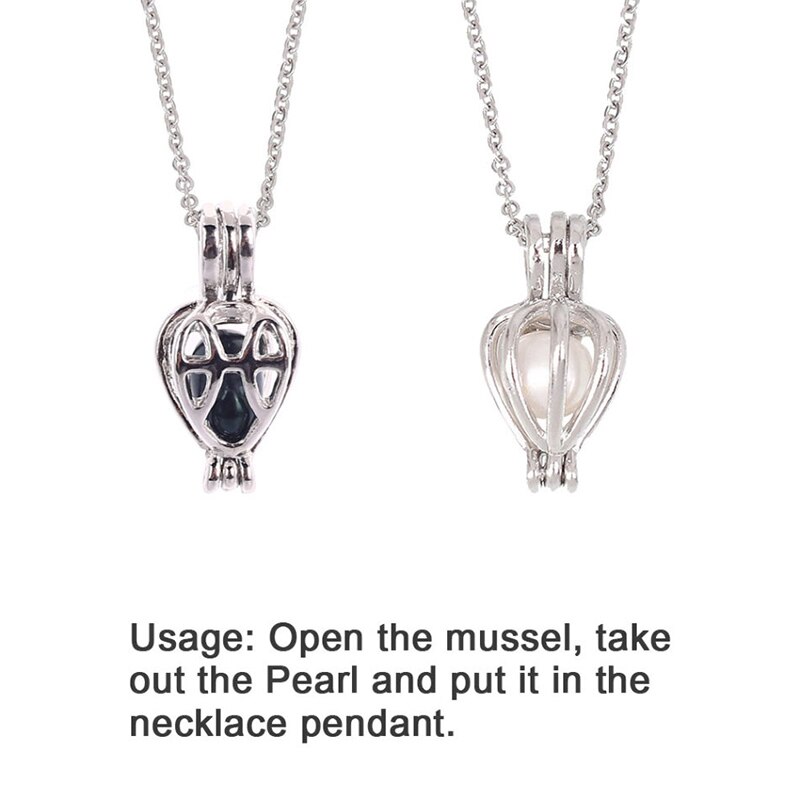 Natural Oyster Wish Pearl Jar Pendant Necklace Charm Necklace Gift Box Popular Fashion Women's Jewelry Necklace