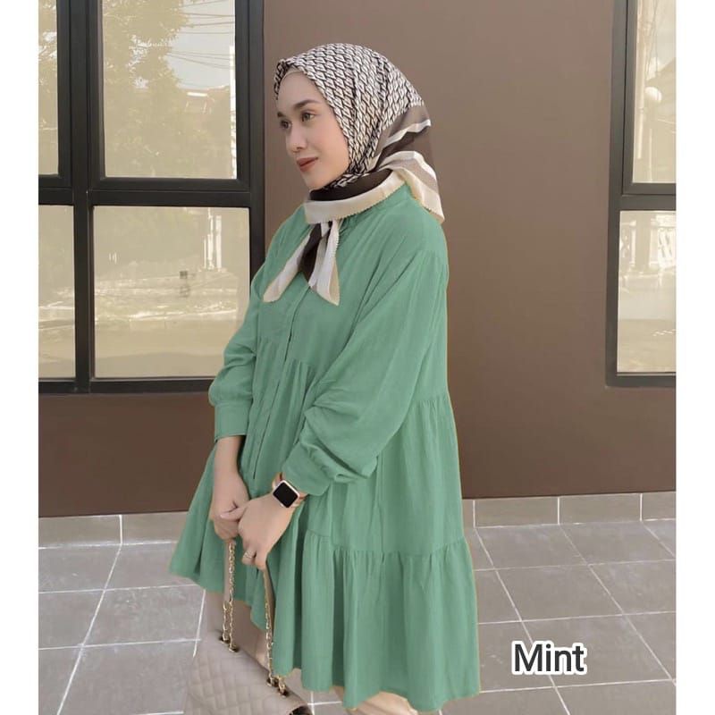 PROMO NADIA TUNIK/ATASAN WANITA RAYON JUMBO LD100,110&amp;120