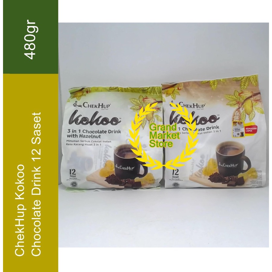 

Chek Hup Kokoa 3 In 1 Chocolate Drink Isi 12 Sachet 480g / Minuman Bubuk Instan Import