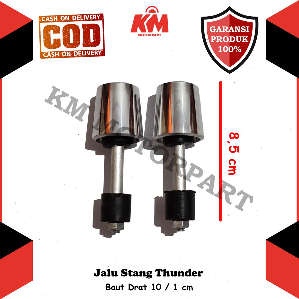 Jalu Stang Motor Variasi Panjang Drat 10 Bandul Motor Model Thunder