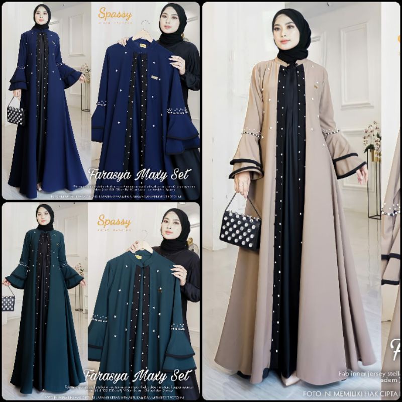 Baju Gamis Terbaru Kekinian Best Seller, Dress Wanita Muslimah Syari Modern Terbaru Murah Original 2