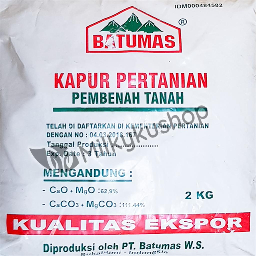 KAPUR PERTANIAN DOLOMIT DOLOMITE BATUMAS 2 KG KEMASAN PABRIK