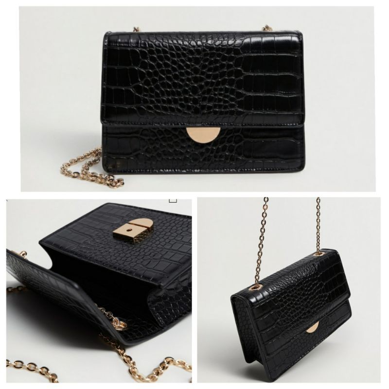 Mango Bag Tas Original Sale Croc Effect