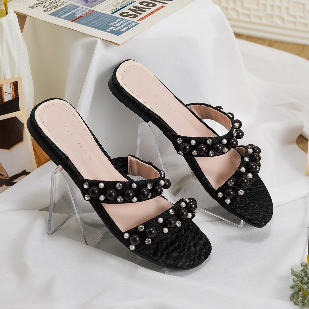 Sepatu Flatshoes CK 395 Ready Black Bisa Untuk Kerja Kuliah Aksesoris Wanita Berkualitas Premium Termurah By Taspremium_id