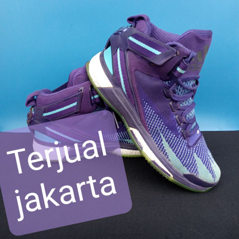 Sepatu second volly/Basket Adidas D Rose(DerrickRose) 6 original size 41,5 insol 26cm