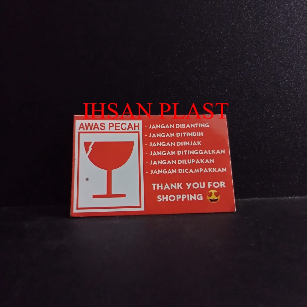 

STICKER FRAGILE UNIK VIRAL KODE 04