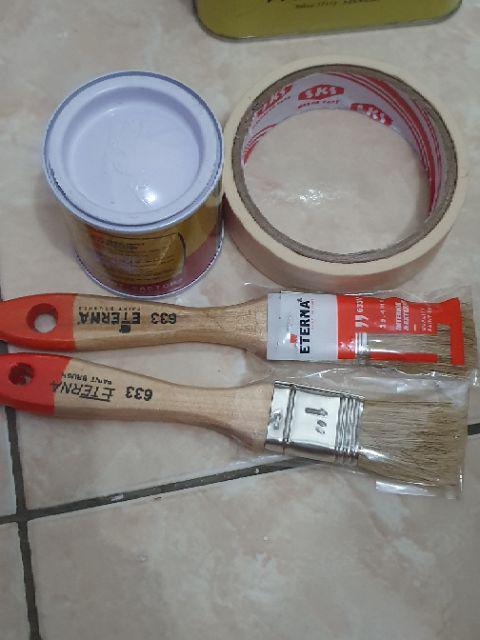 Kuas Cat Gagang Kayu Eterna 1”