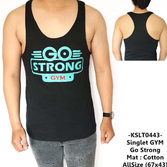 TERLARIS BAJU KAOS SINGLET DISTRO PRIA TANPA LENGAN GYM PANTAI FITNESS TANKTOP