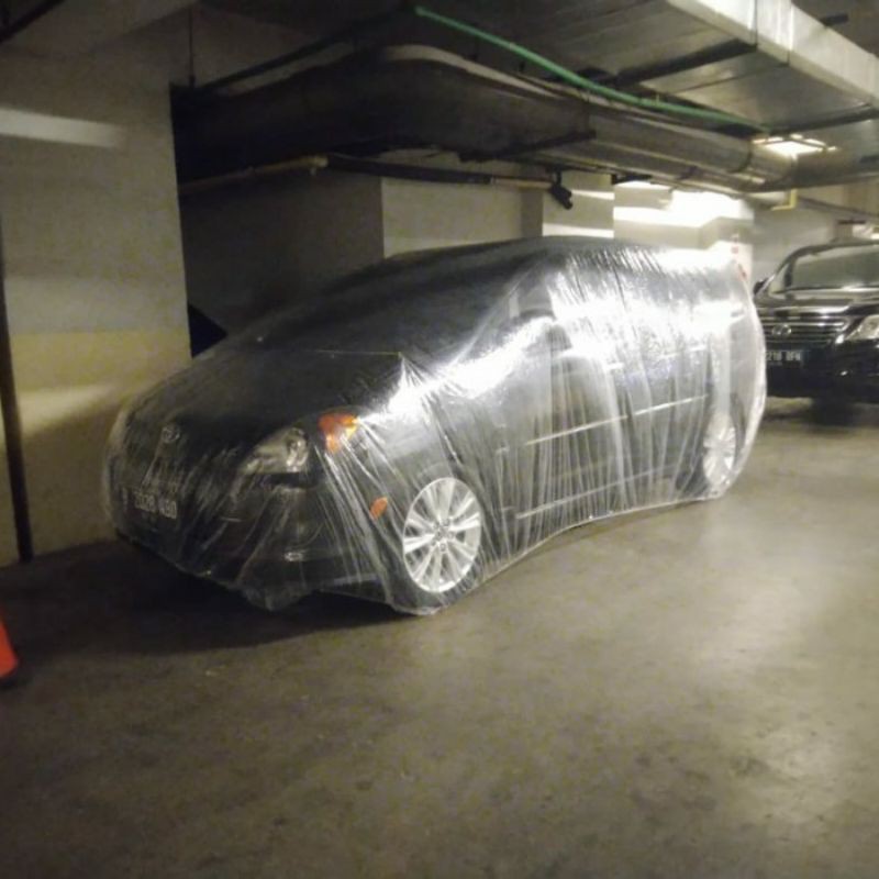 Car Cover Cover Mobil Transparan Mantel Mobil Size M Avanza Xpander Mobilio Calya Sigra Hrv Shopee Indonesia