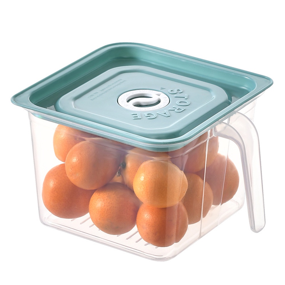 【COD Tangding】3 Colors Stackable Organize Kitchen Refrigerator Food Storage with Handle Lid