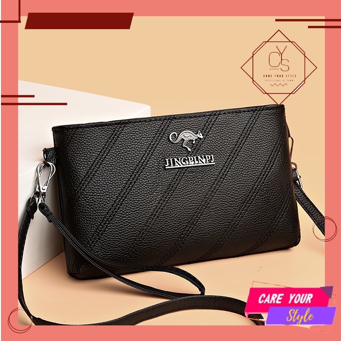 CYS Tas Fashion Korea Wanita / Tas Selempang Bahu Wanita Kekinian / Tas Wanita Model Terbaru Import / New Sling Bag Berkualitas T284